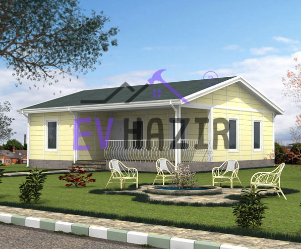 Cide – Anahtar Teslim Prefabrik Ev 82m2 modeli